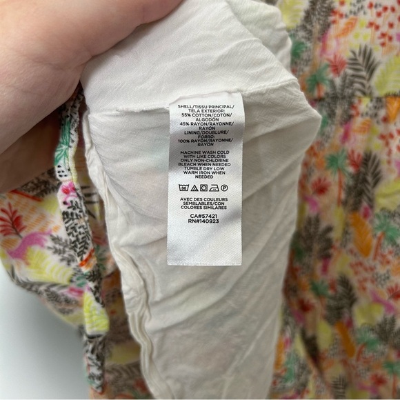 LOFT Paradise Tiger Monkey Jungle Print Mini Dress - Picture 6 of 8